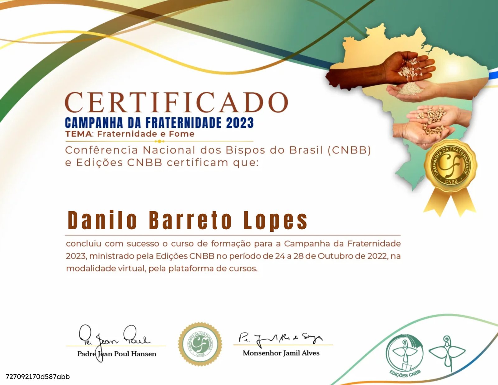 Curso de Formação da Campanha da Fraternidade 2023